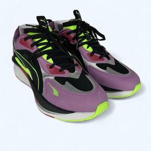 Puma Womens RS-Curve Berry Glitch Casual Sneakers Size 9.5 Purple Lime 385094-01